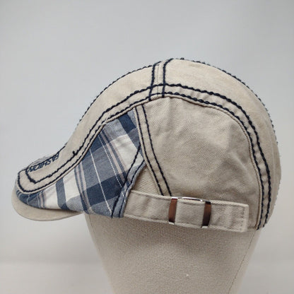Classics Fashion Flat Cap Multicolor OSFA Plaid Adjustable Embroidered