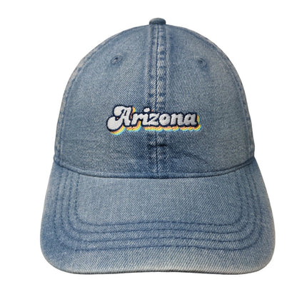 Arizona Slideback Hat Blue OSFM Adjustable Embroidered 6 Panel Home Free