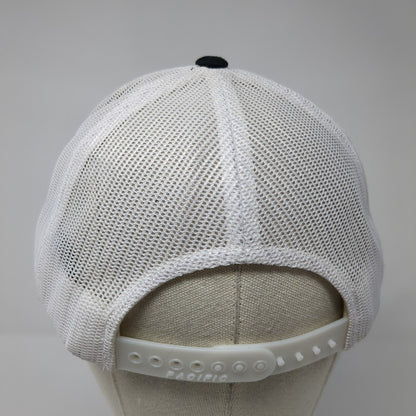 ADS Snapback Mesh Back Trucker Hat Black One Size Pacific Headwear