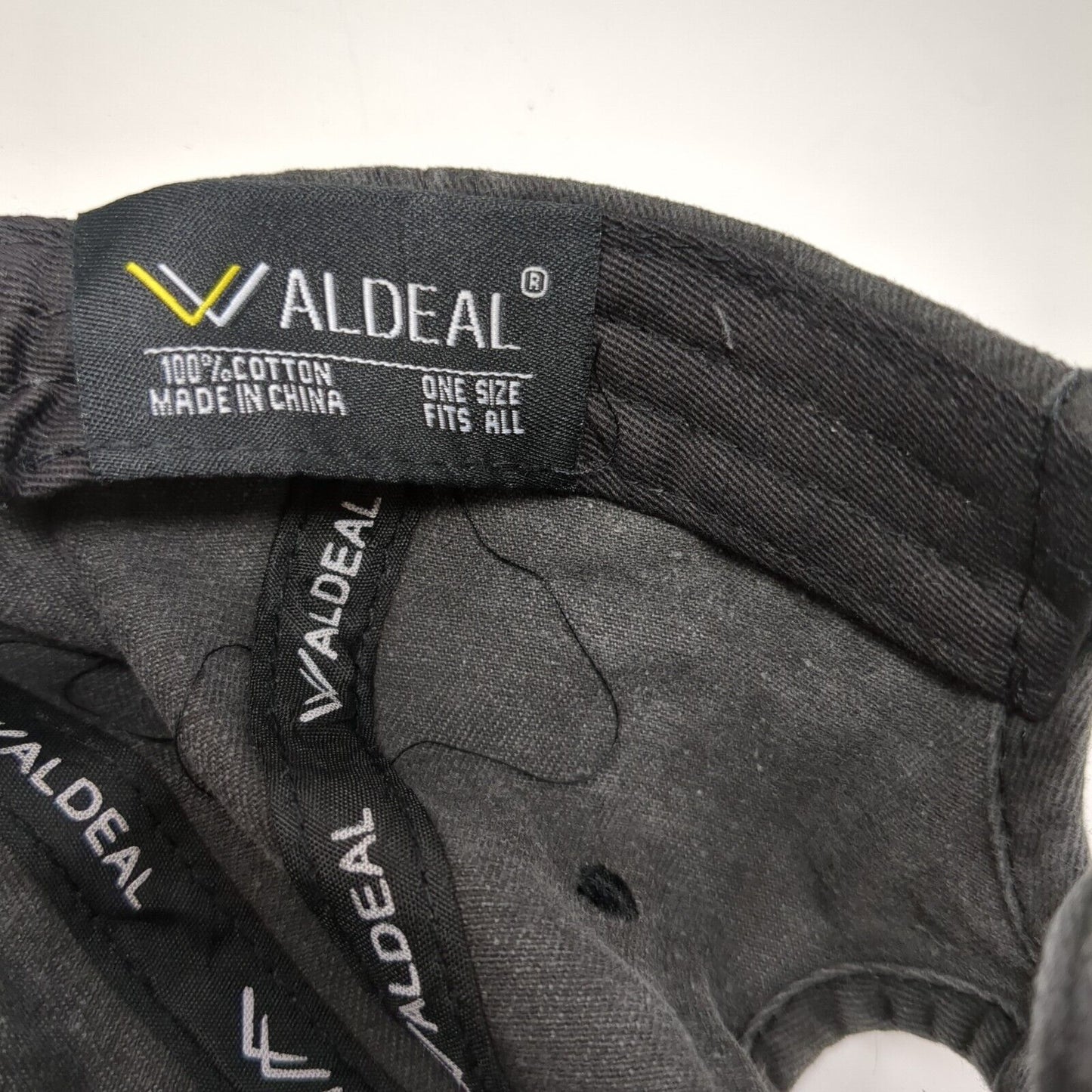 Happy Camper Slideback Hat Ponytail Gray OSFA Adjustable Waldeal