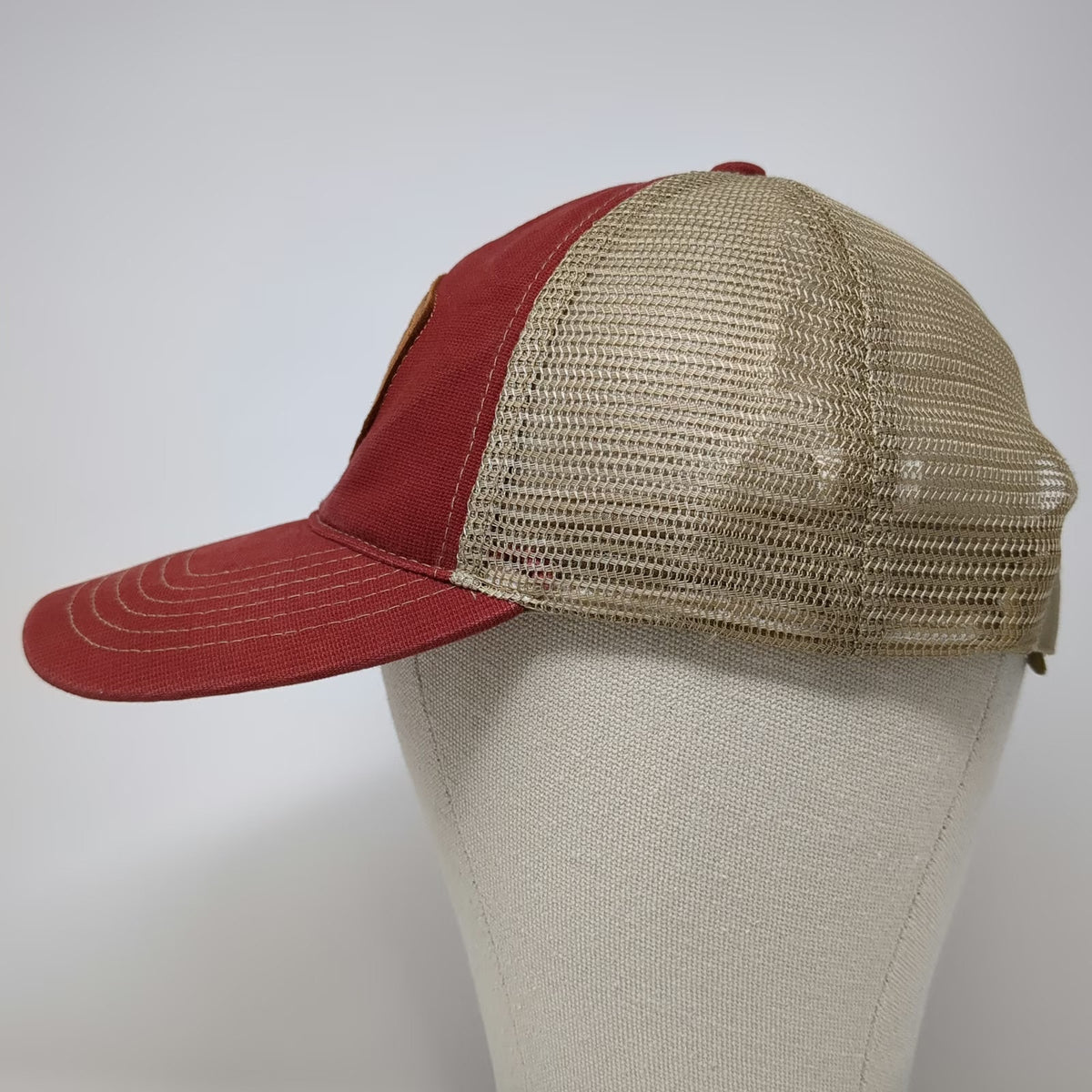 Royal Resortwear Baseball Cap Red One Size Muir Woods Patch Mesh Strapback Hat