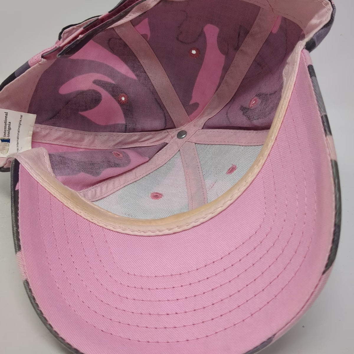 International Insignia Scotland Pink Camo One Size Baseball Cap Hat Strapback