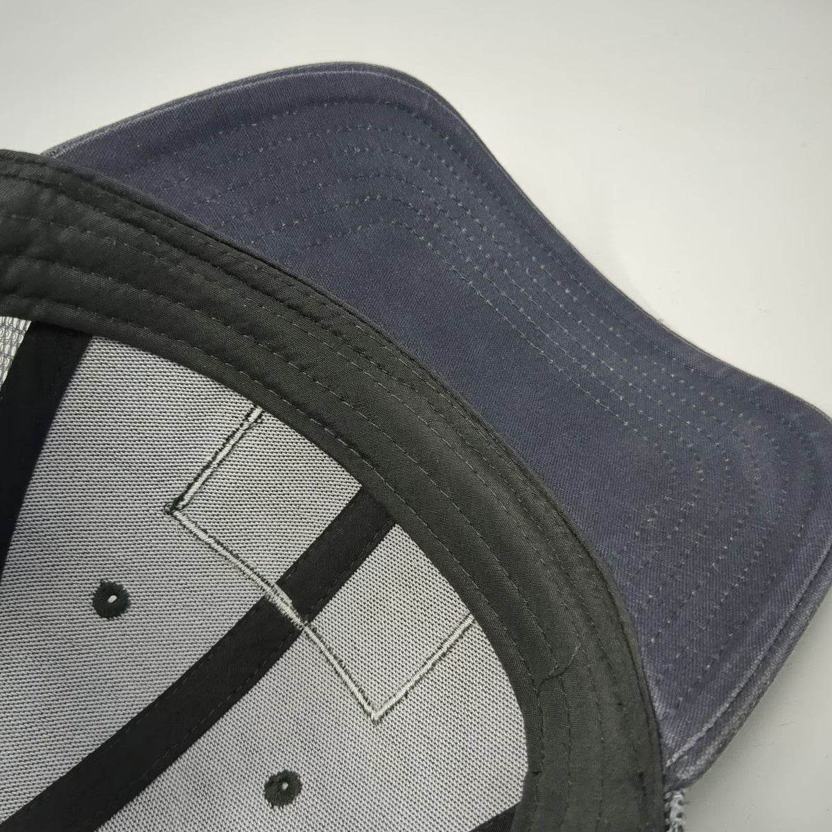 The North Face Trucker Hat Gray One Size Mesh Back Snapback Logo Patch Alpine