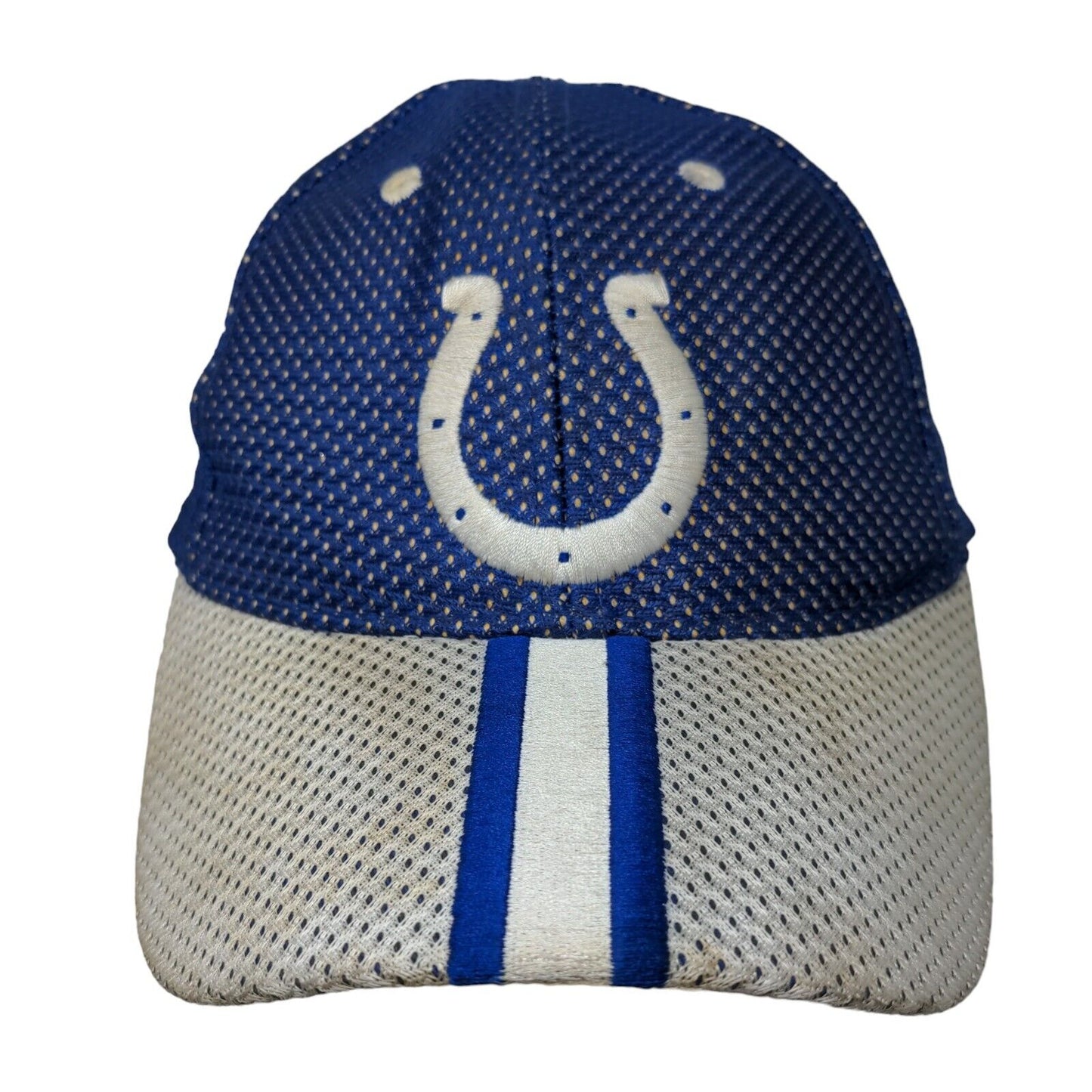 Game Day Strapback Hat Blue White OSFA Indianapolis Colts NFL Embroidered Logo
