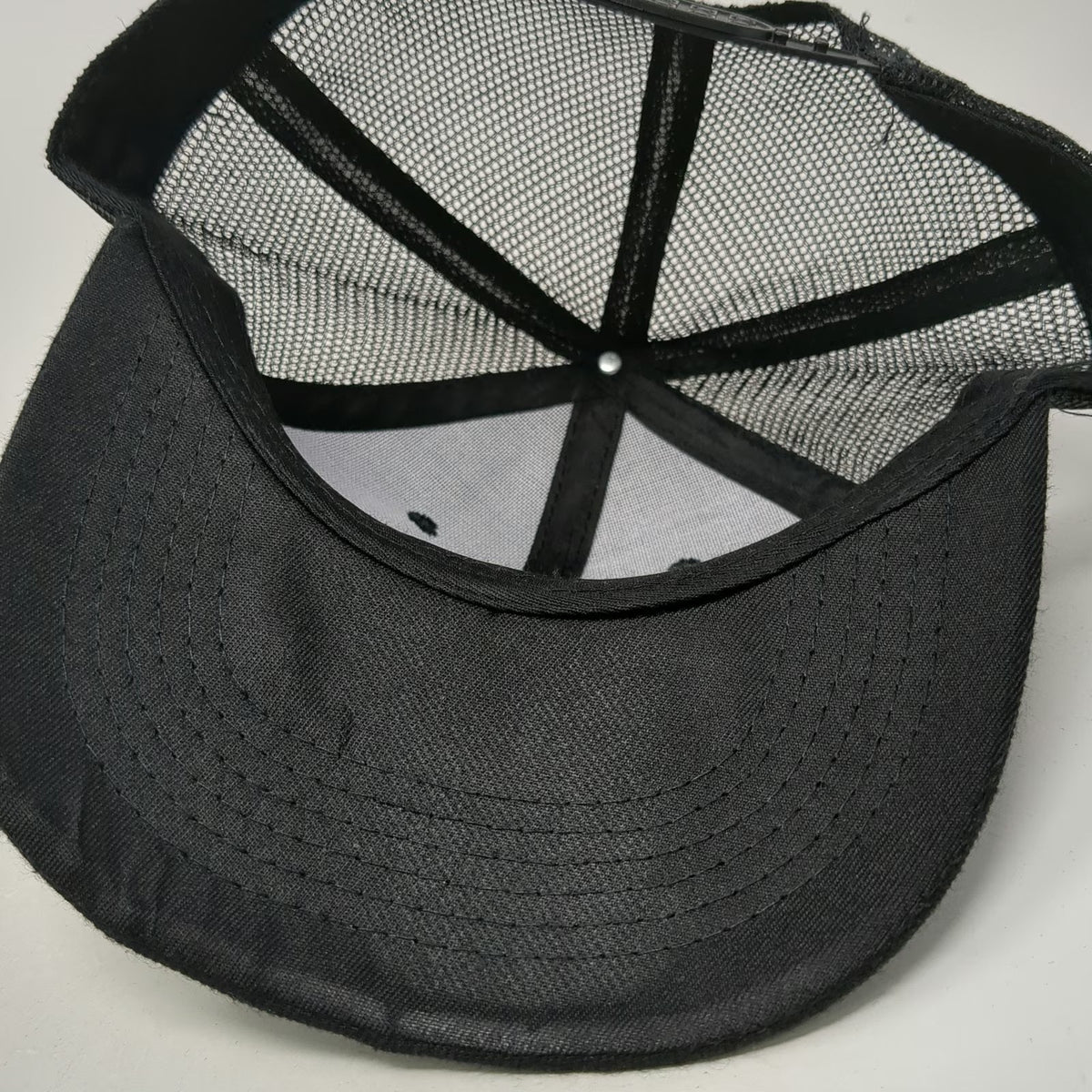 Solely Real Clean Food Hat Trucker Hat Black One Size Mesh Back Snapback Logo