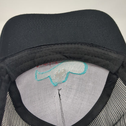 Cody Nite Rodeo Snapbck Trucker Hat Black One Size Adjustable Mesh Back Otto