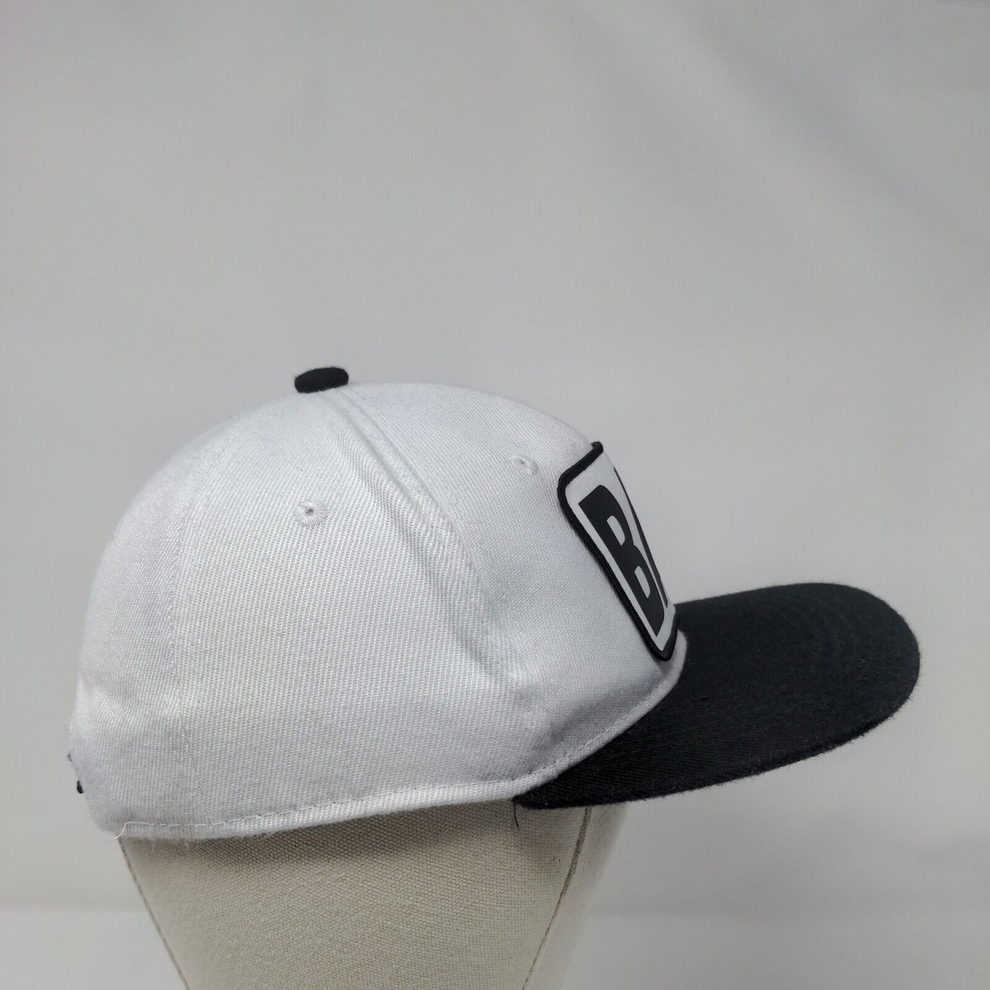 BAE Patch Snapback Hat White One Size Adjustable Colorblock 6 Panel