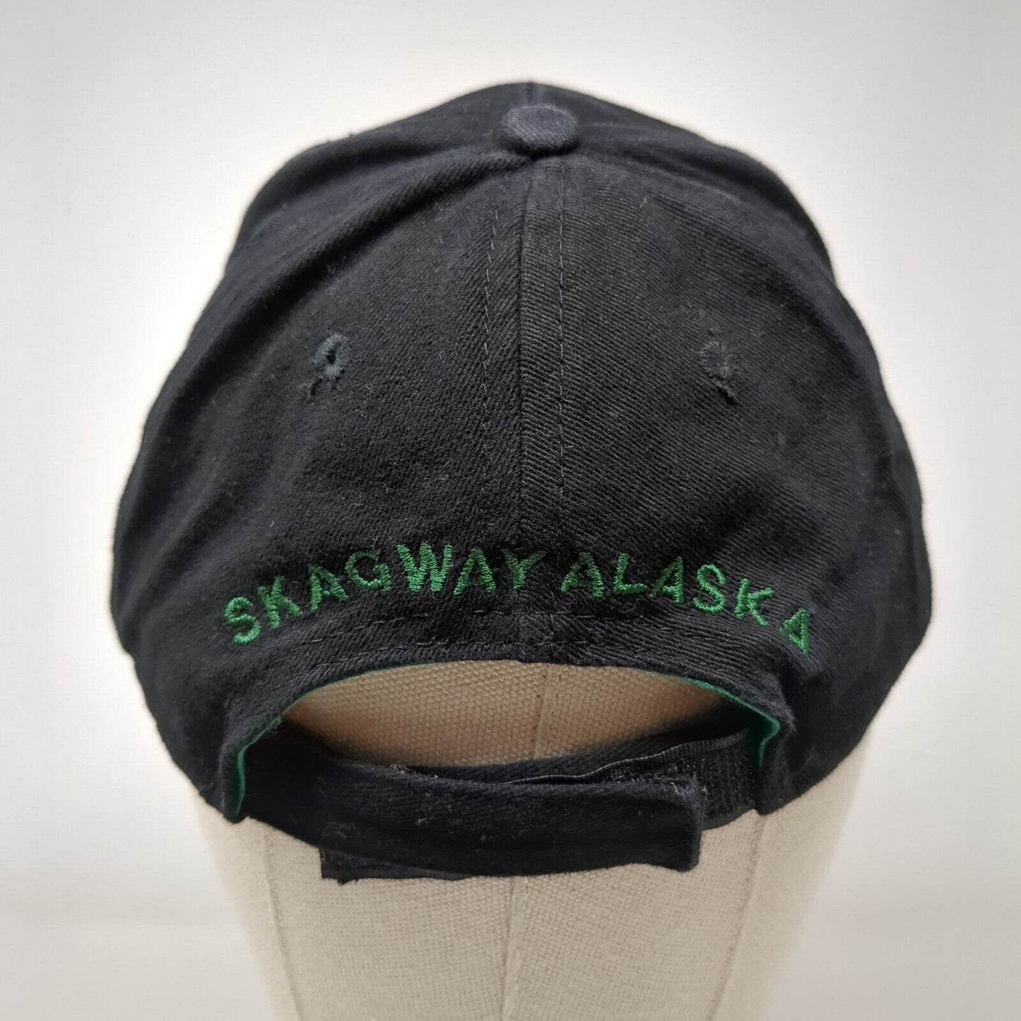 White Pass & Yukon Route Strapback Hat Black OSFA Solid Skagway Alaska