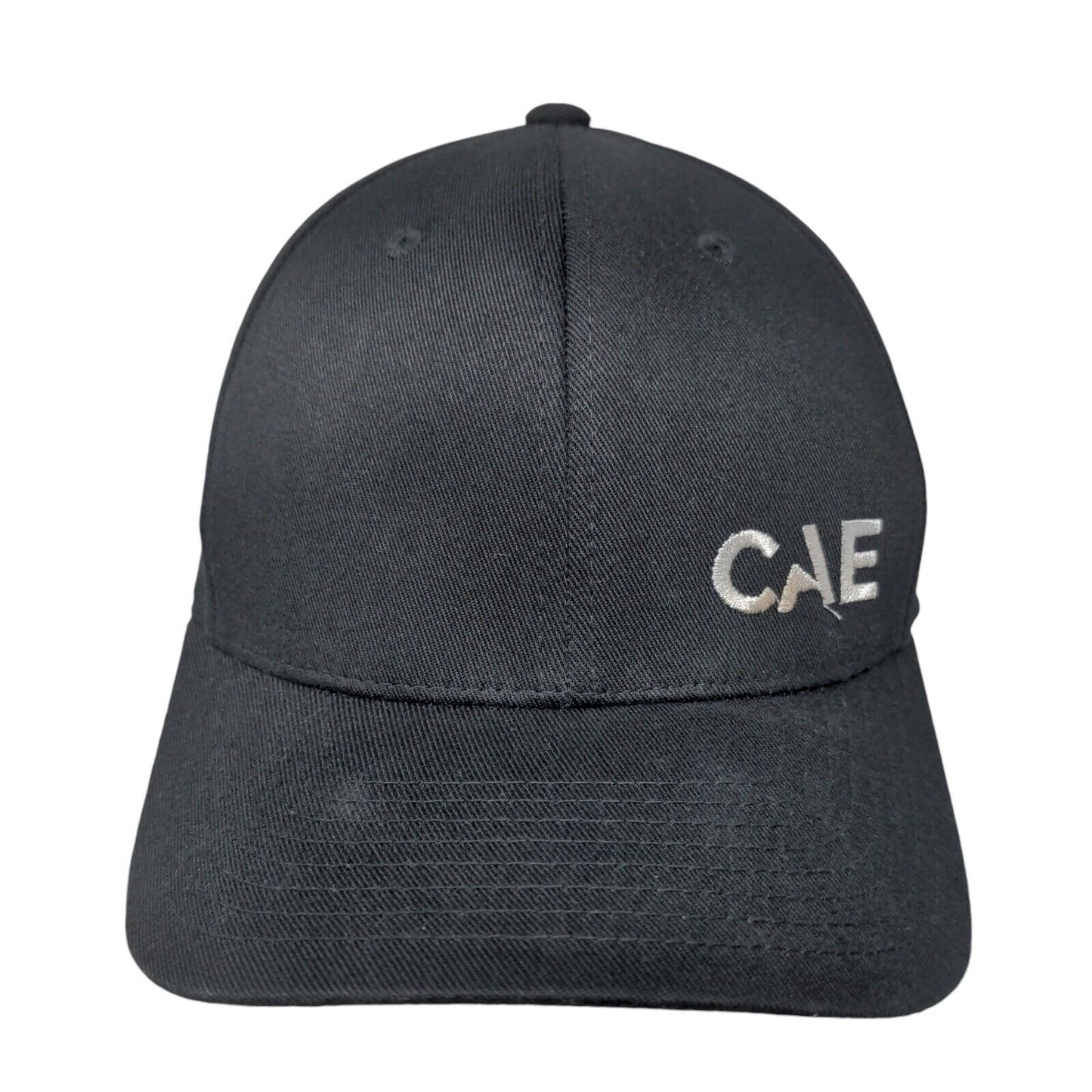 CAE Fitted Hat Black Small-Medium Embroidered 6 Panel Flexfit Yupoong