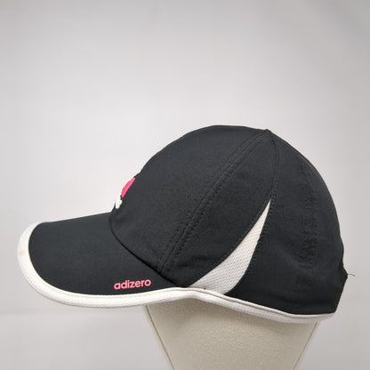 Adidas Adizero Strapback Hat Black One Size Adjustable Embroidered 6 Panel