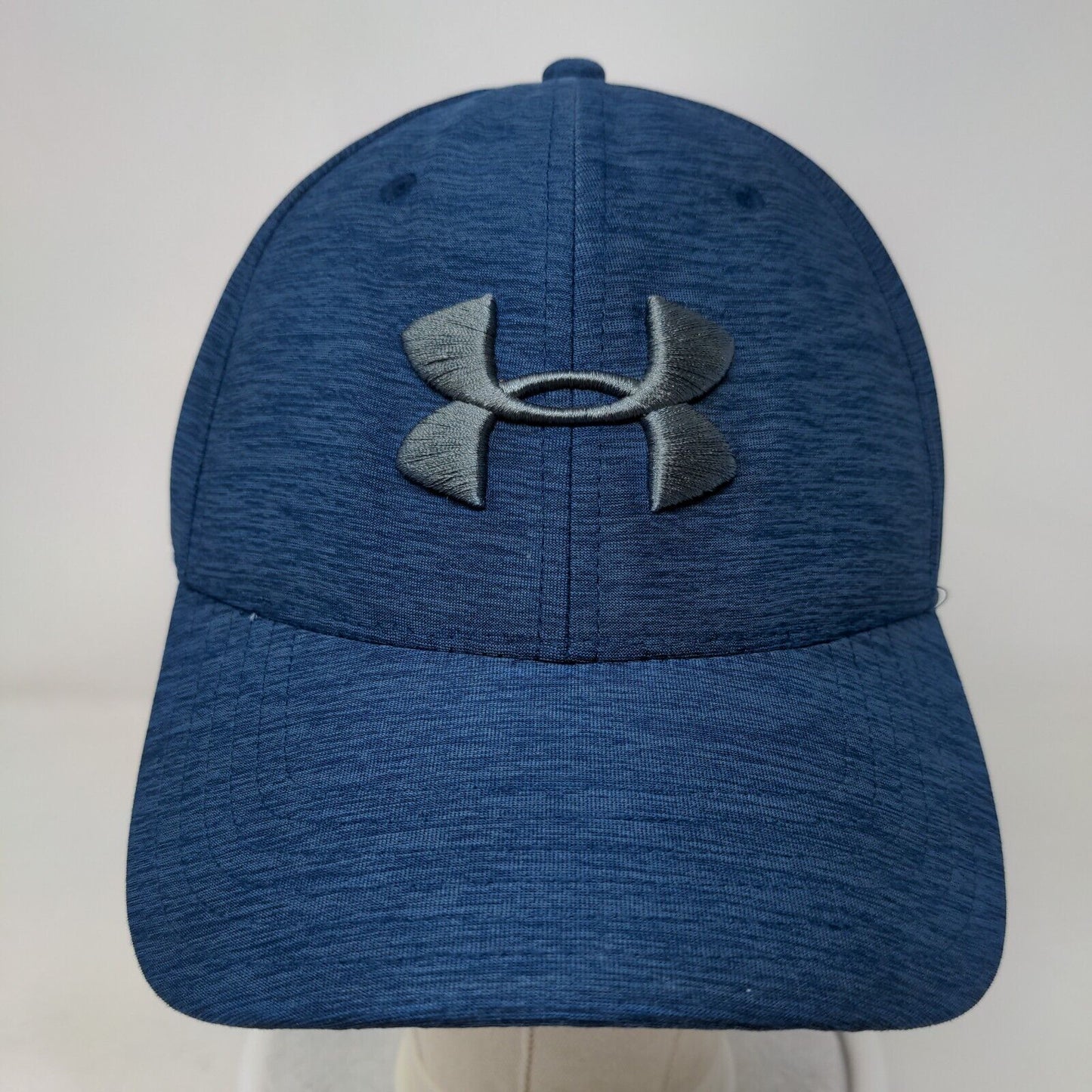 Under Armour Fitted Hat Blue M/L Embroidered Breathable Vented Holes 6 Panel