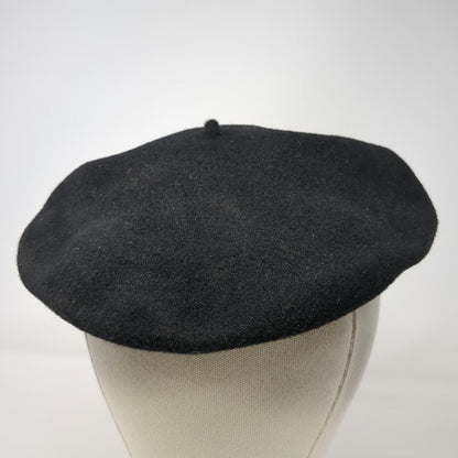Normandy Army Cap Black One Size 100% Wool Basque Beret Made in France hat