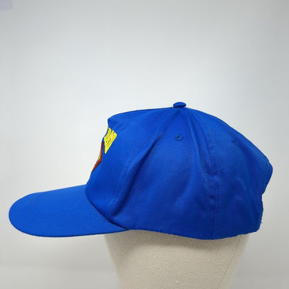 Super Dad Snapback Hat Blue One Size Adjustable Embroidered 6 Panel Dan Dee
