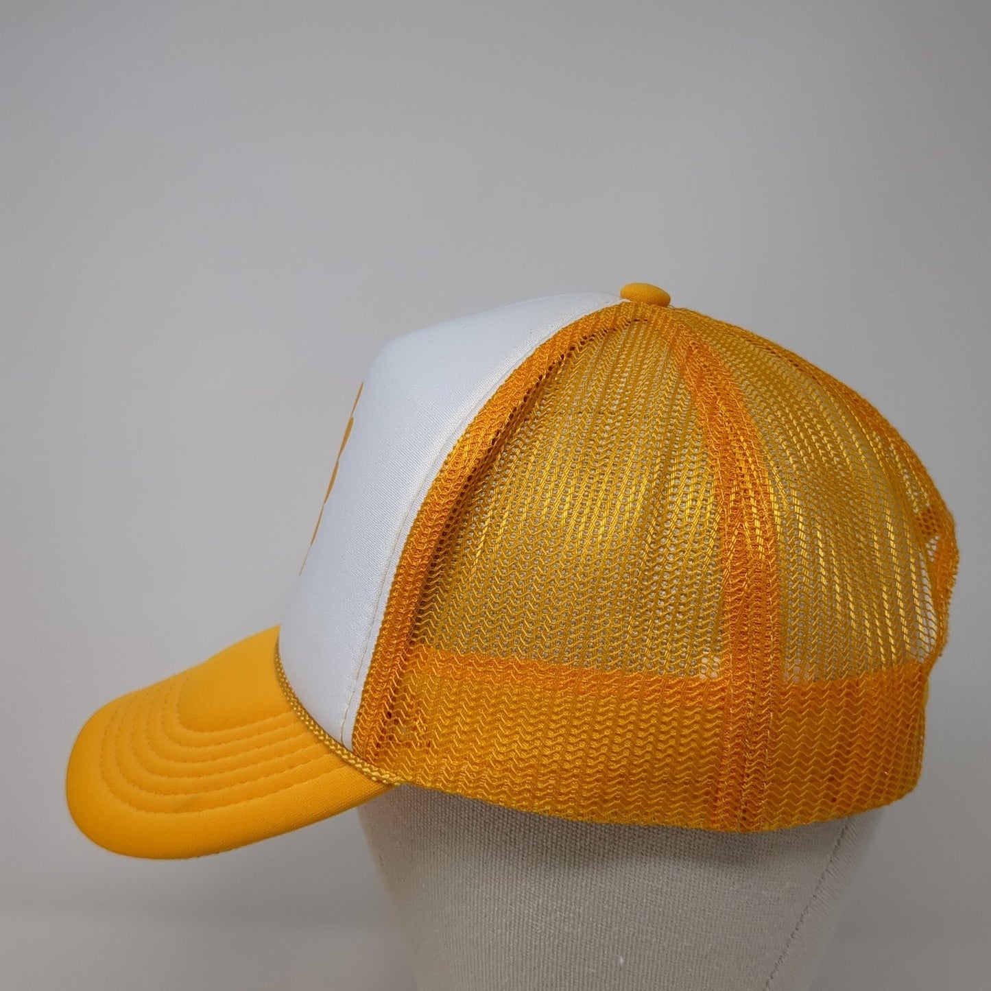 Emkapp Cruisin to 30 Est. 1993 Trucker Hat Yellow OS Adjustable Mesh Back Rope