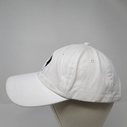 Unbranded Slideback Hat White One Size Adjustable Embroidered 6 Panel Blank