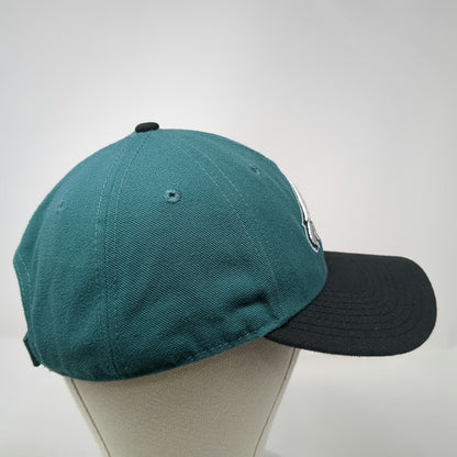 Philadelphia Eagles NFL New Era Cap Green Black One Size OSFM Strapback Hat Logo
