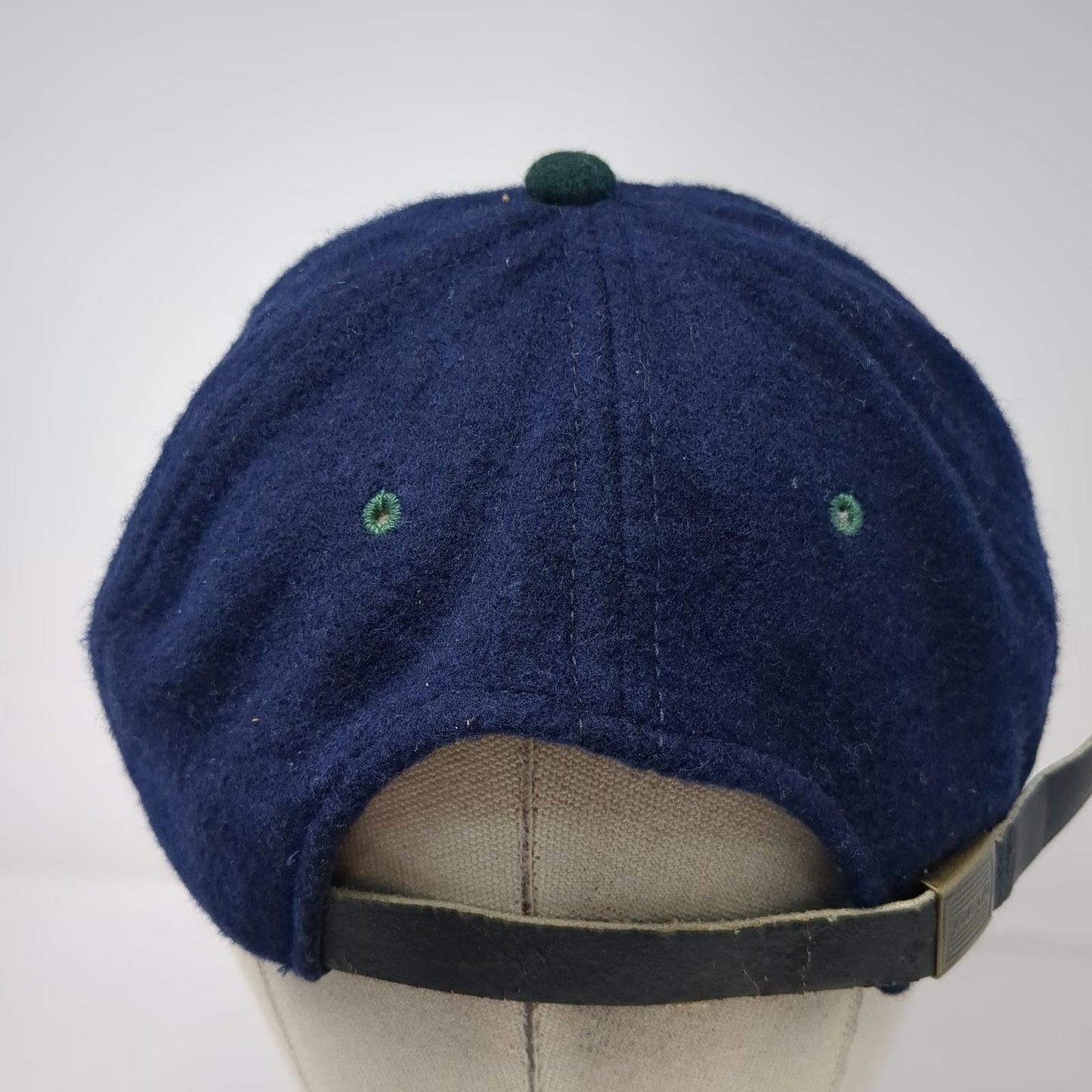 YoungAn Hat Baseball Cap Blue Green One Size Wool Blend Two Tone Adjustable
