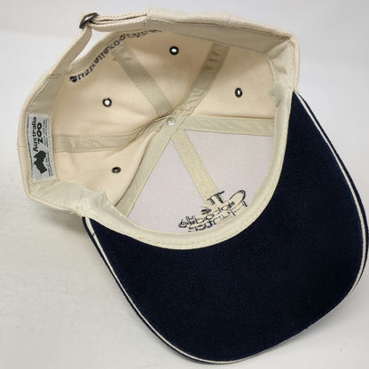 Australia Zoo Baseball Cap Beige Blue One Size Crocodile Hunter Steve Irwin Hat