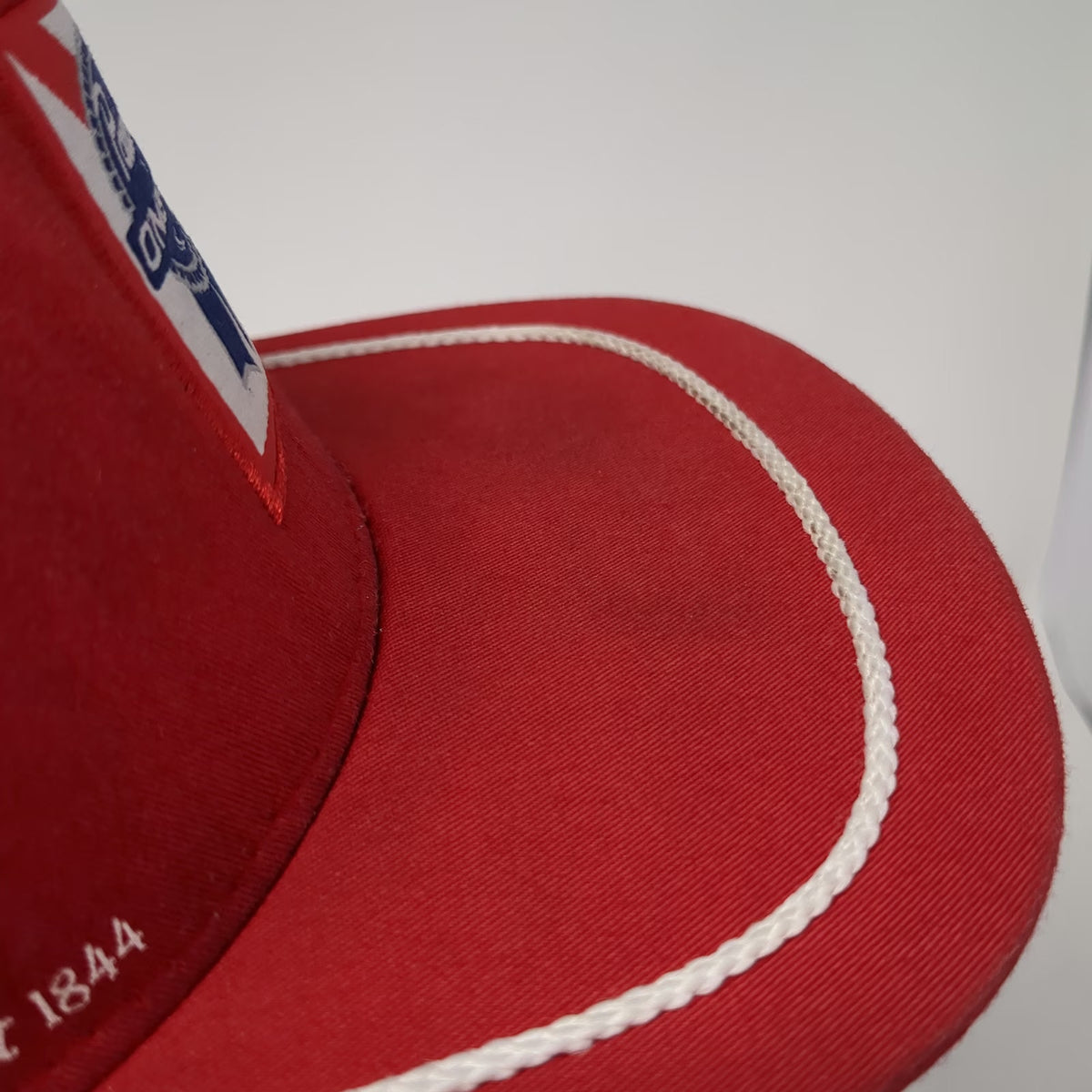 O'Neill Pabst Blue Ribbon Beer Trucker Hat Red One Size Rope Mesh Snapback