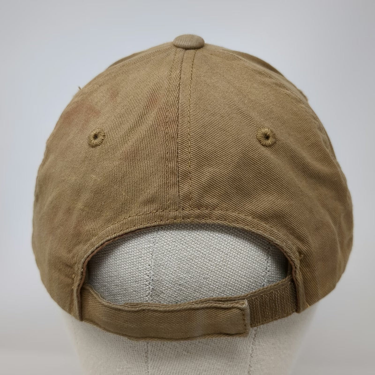 Port Authority Baseball Cap Brown One Size Embroidered Logo Contrast Trim hat