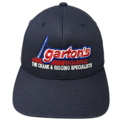 Pacific Headwear Baseball Cap Blue 8 Garton's Rigging Crane Specialists Hat Logo