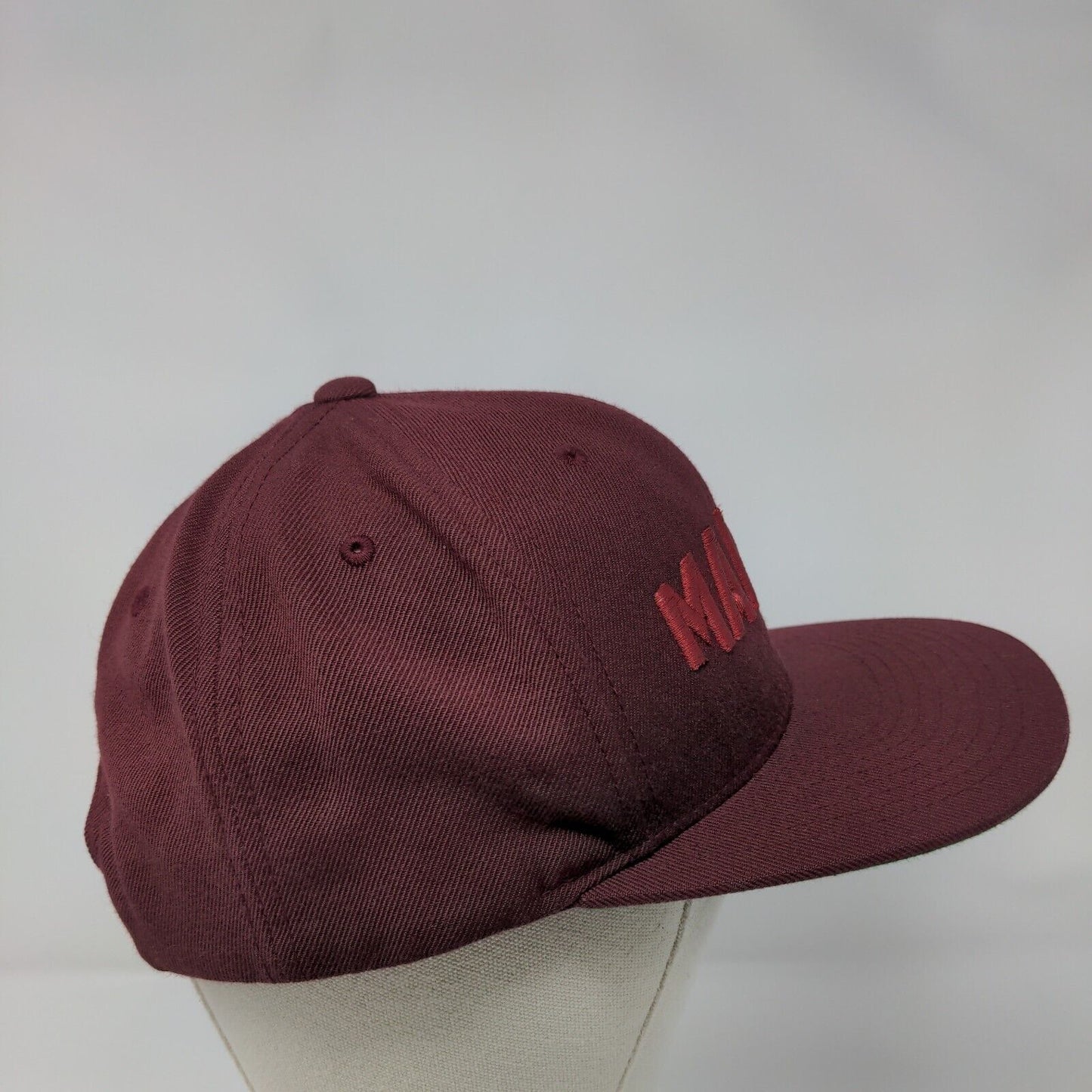 Man Up Snapback Hat Red One Size Adjustable Embroidered The Classics Yupoong