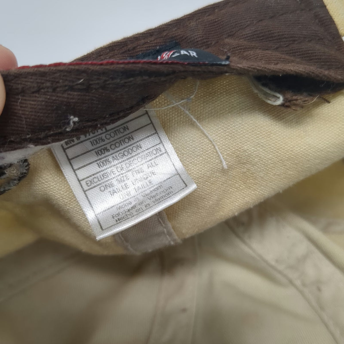 Captivating Headwear Beige Brown Baseball Cap One Size Big Game Lodge Deer Hat