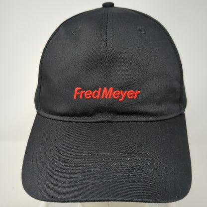 Baseball Cap Black One Size Embroidered Fred Meyer Logo Strapback Retail hat
