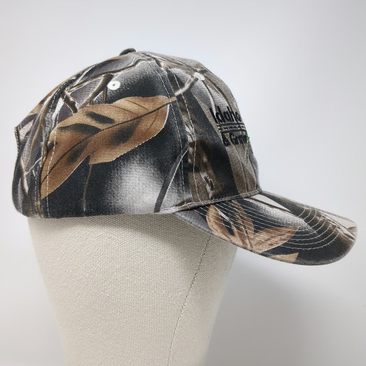 Hoxer Idaho Sand Gravel Camo Fishing Fly Safety Baseball Cap Gray One Size Hat