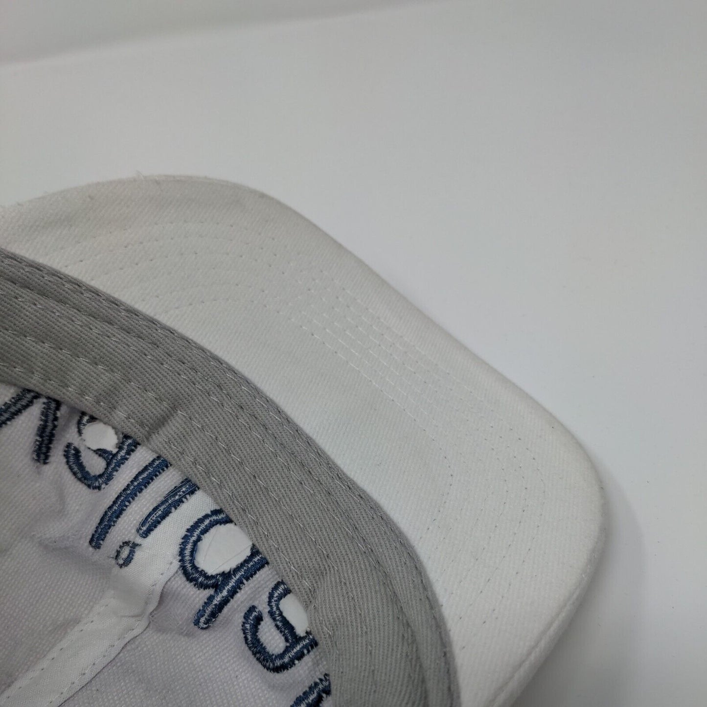 Validar Slideback Hat White One Size Adjustable Embroidered 6 Panel