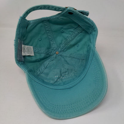 Life Is Good Slideback Hat Greenish-Blue One Size Embroidered 6 Panel