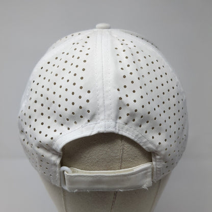 Princeton Construction D Hudson Strapback Hat White OS Adjustable Embroidered