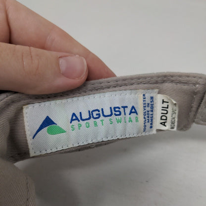 Exact Target Adult Strapback Sun Visor Gray OS Embroidered Augusta Sportswear