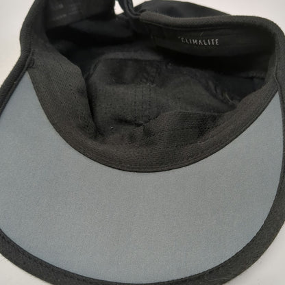 Adidas Baseball Cap Black One Size Climalite Performance Running Slideback Hat