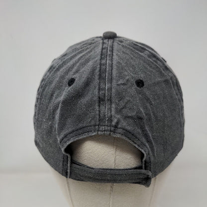 Unbranded Strapback Hat Gray OSFM Adjustable Vent Holes Blank Solid