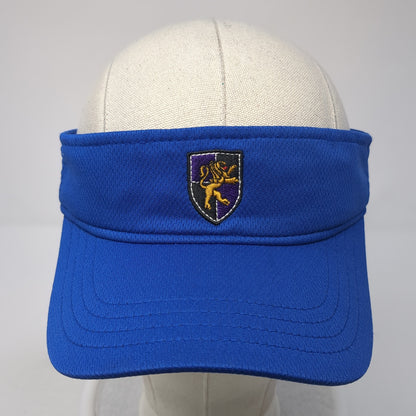 Unbranded Strapback Sun Visor Hat Blue OS Adjustable Lightweight Embroidered