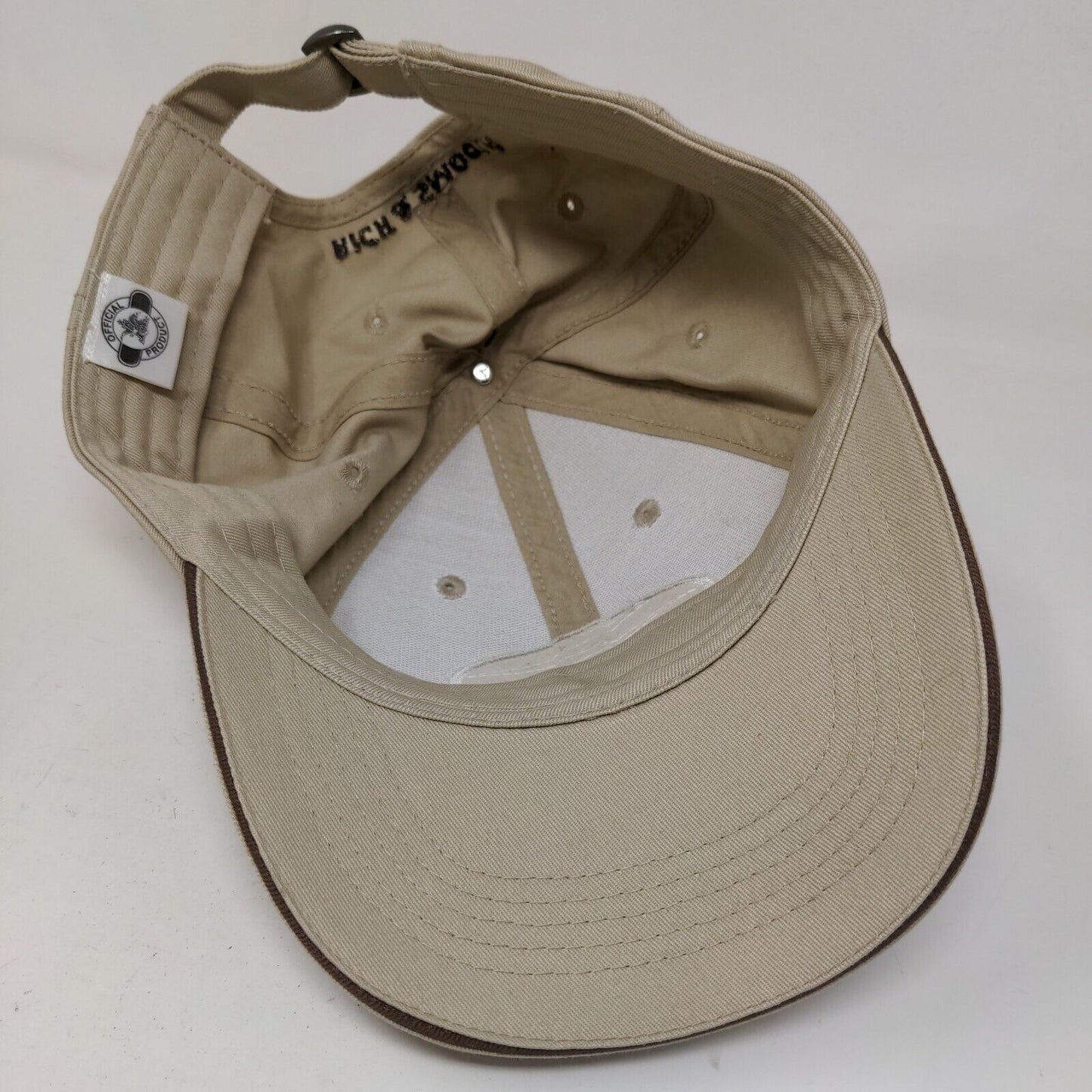 Amber Bock Men's Slideback Hat Tan Size OSFA Embroidered Logo 100% Cotton Beer