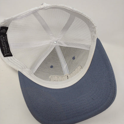 Leisure Supply HASA Snapback Trucker Hat Blue OSFM Adjustable Mesh Fahrenheit