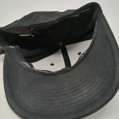 Hurley Baseball Cap Black M Flexfit Tonal Logo Curved Brim Stretch Fit Hat