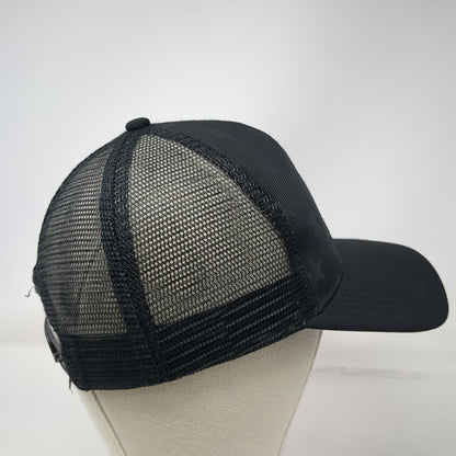 USCCA Trucker Hat Black One Size Mesh Back Stars Stripes Shield Logo Graphic Hat