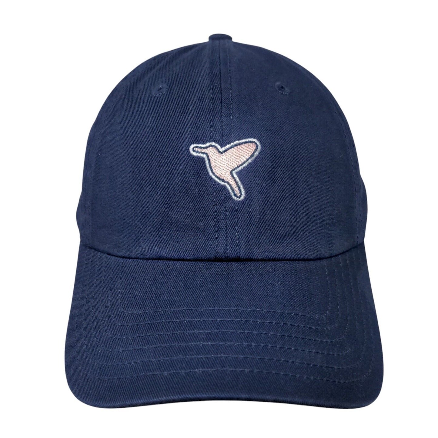 Birddogs Slideback Hat Blue One Size Solid Embroidered Free The Bird