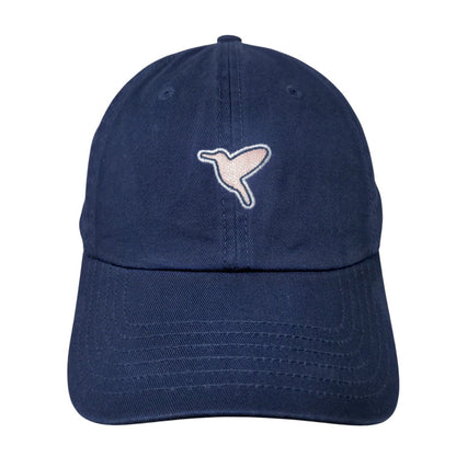 Birddogs Slideback Hat Blue One Size Solid Embroidered Free The Bird