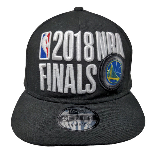 New Era Men's Snapback Hat Black OSFA 2018 NBA Finals Golden State Warriors