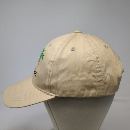 Hawaiian Heads Snapback Beige One Size Maui Palm Trees Embroidered Travel Hat