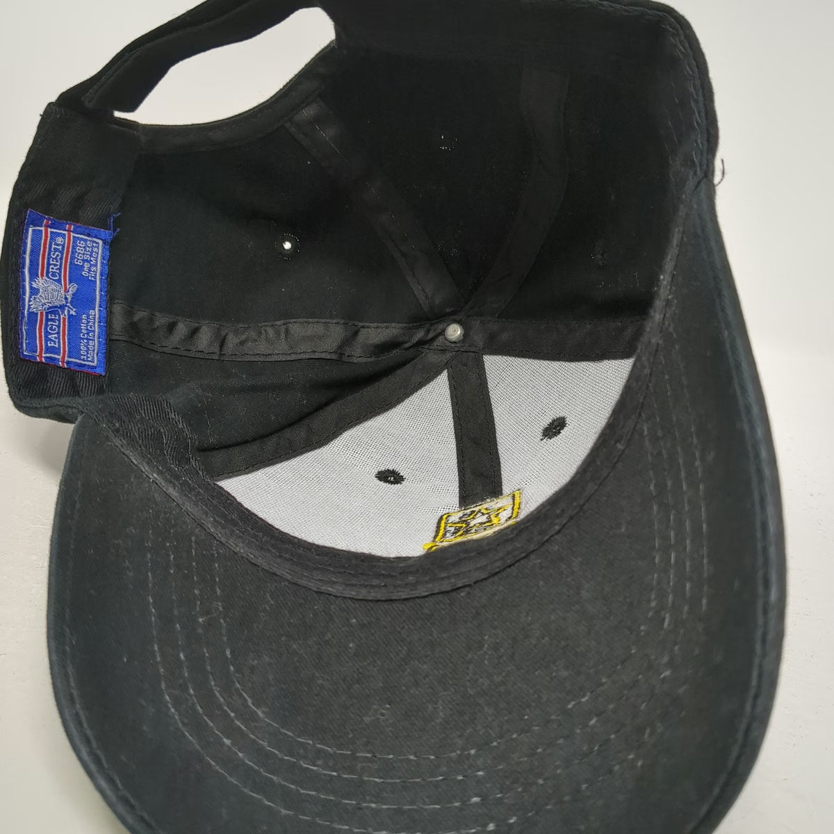Eagle Crest Baseball Cap Black One Size Retired Not Expired US Army Veteran Hat