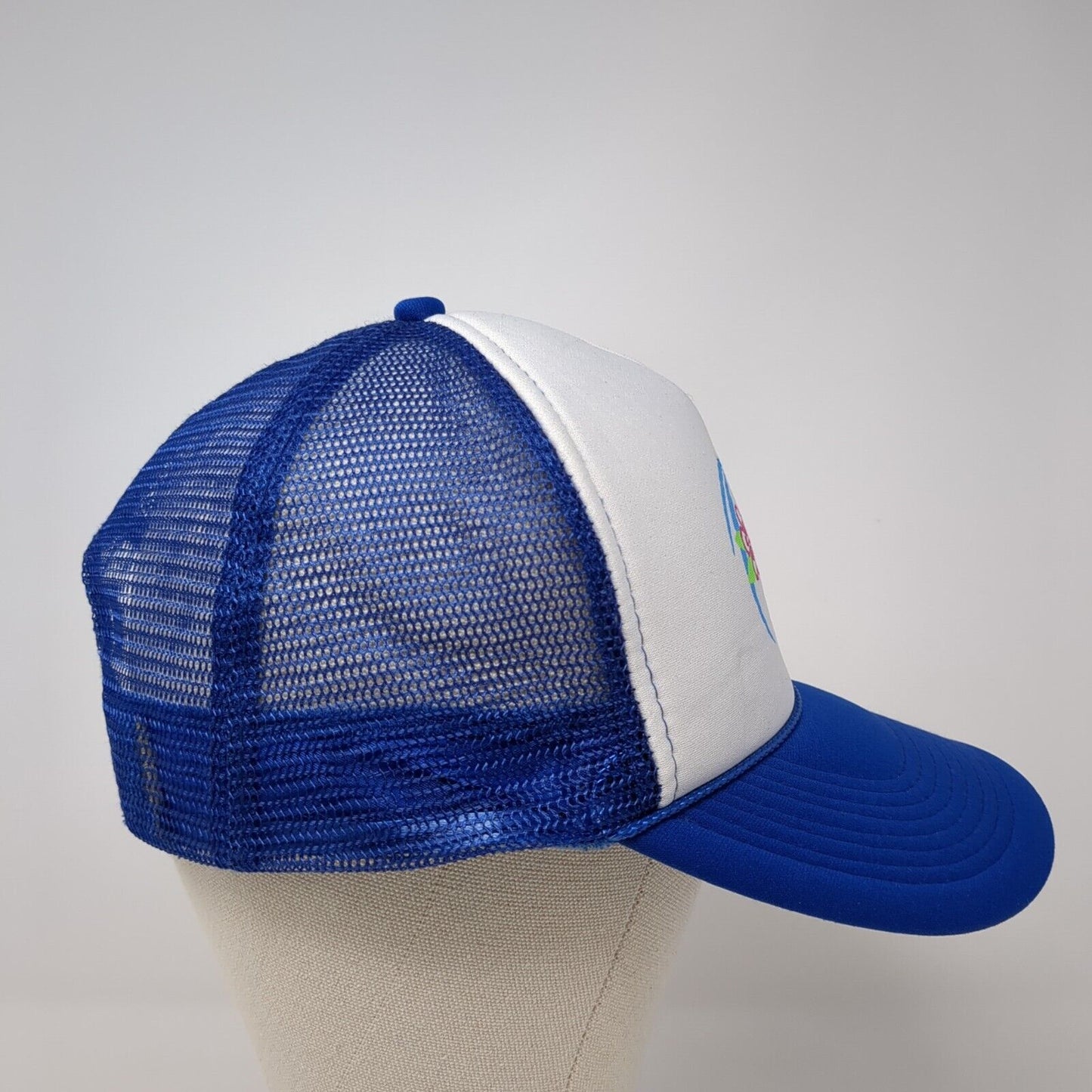 Chica Surf Adventures Costa Rica Hawaii Panama Snapback Trucker Hat Blue OS Mesh