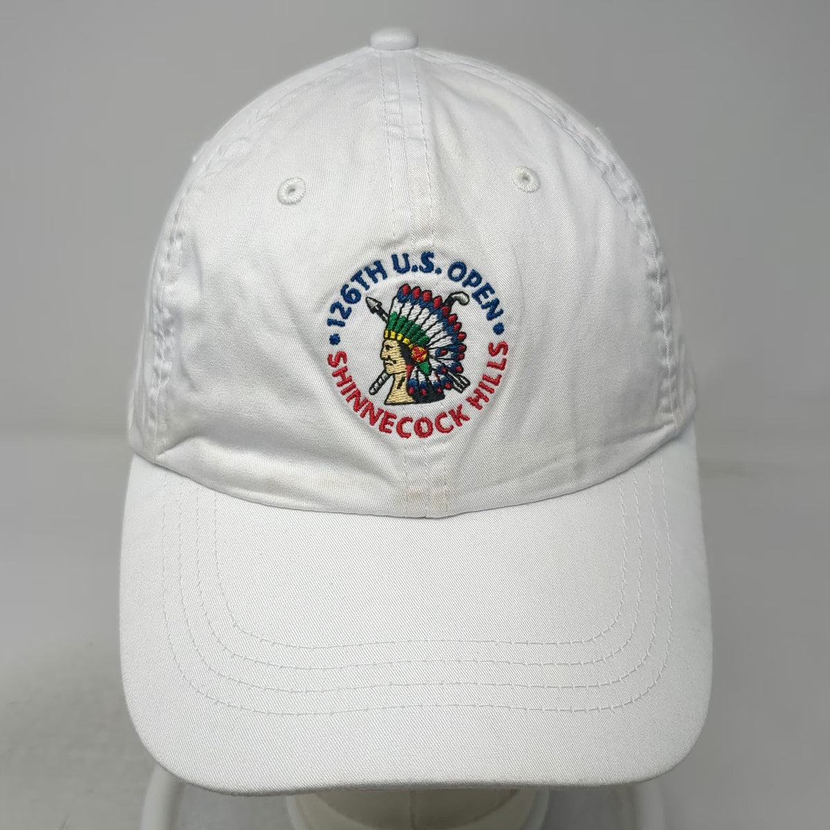 Peter Millar Baseball Cap White One Size 126th US Open Shinnecock Hills Hat USGA