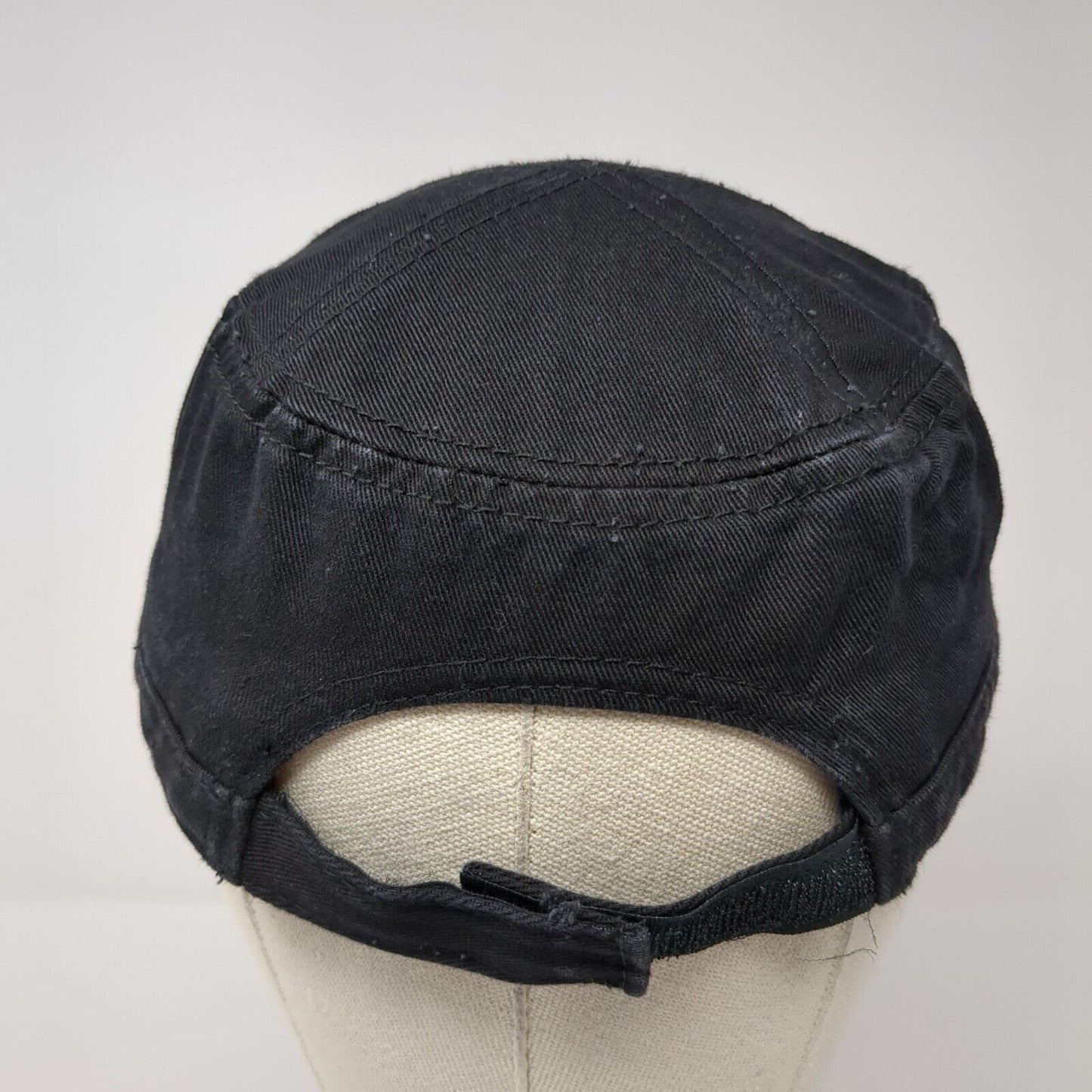 Ride with the Lord Strapback Cadet Army Hat Black One Size Adjustable