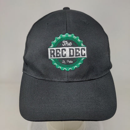 The Rec Dec St. Pete Strapback Hat Black One Size Embroidered 6 Panel