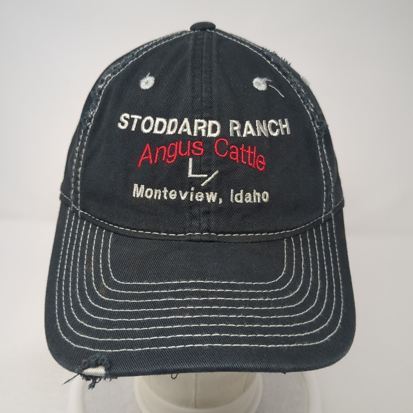 Stoddard Ranch Angus Cattle Monteview Idaho Baseball Cap Black One Size District